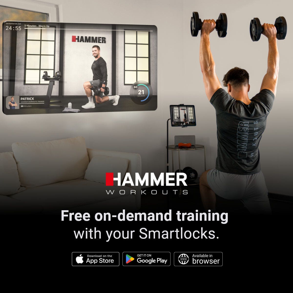 SmartLock dumbbell set