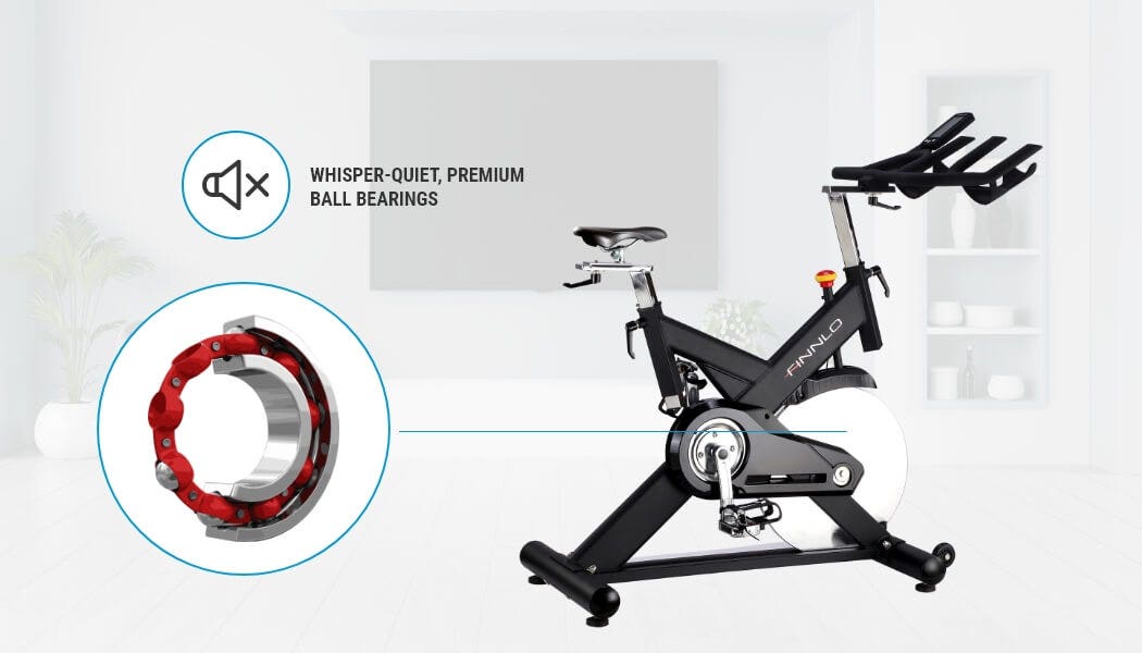 Whisper-quiet flywheel mass Whisper-quiet flywheel mass