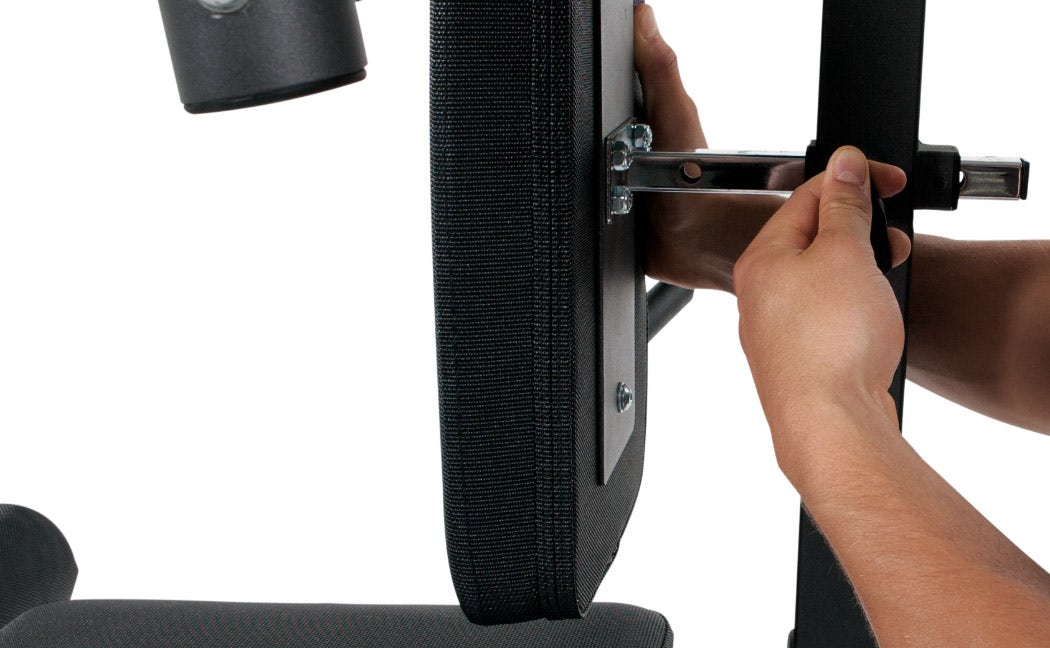 Depth-adjustable backrest