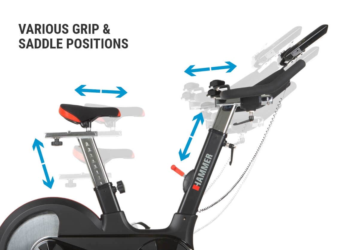 Adjustable saddle and handlebar Adjustable saddle and handlebar