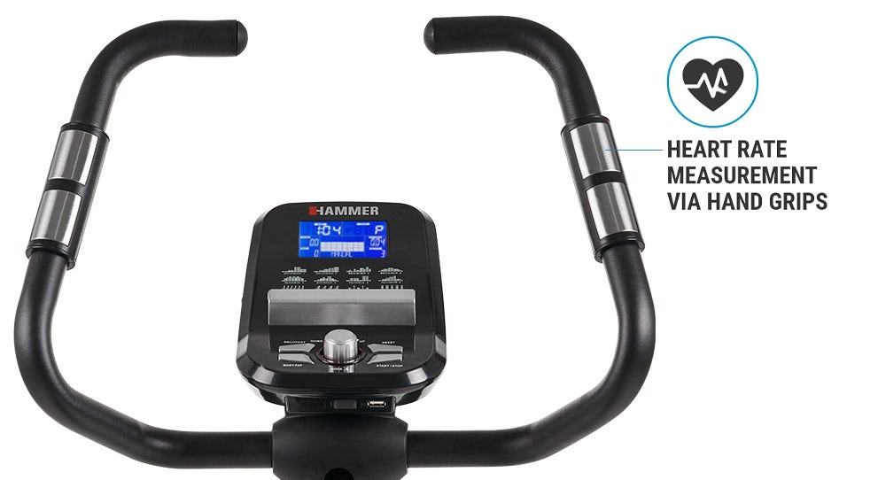 Pulse measurement via hand grips Pulse measurement via hand grips