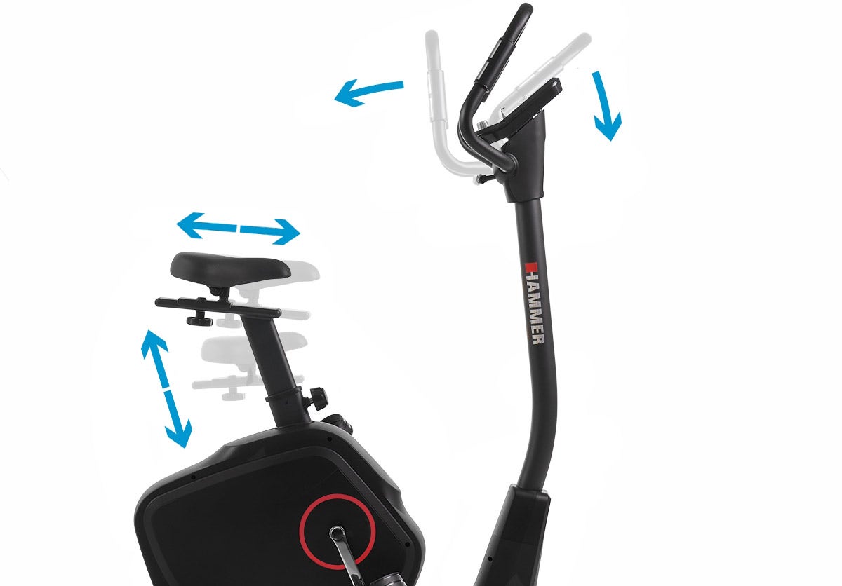 Adjustable saddle and handlebars Adjustable saddle and handlebars