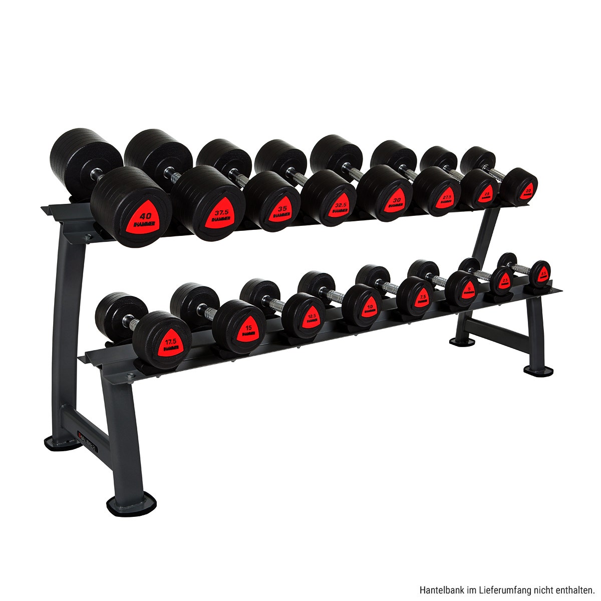 Haltères compacts 2,5 - 40 kg, PU