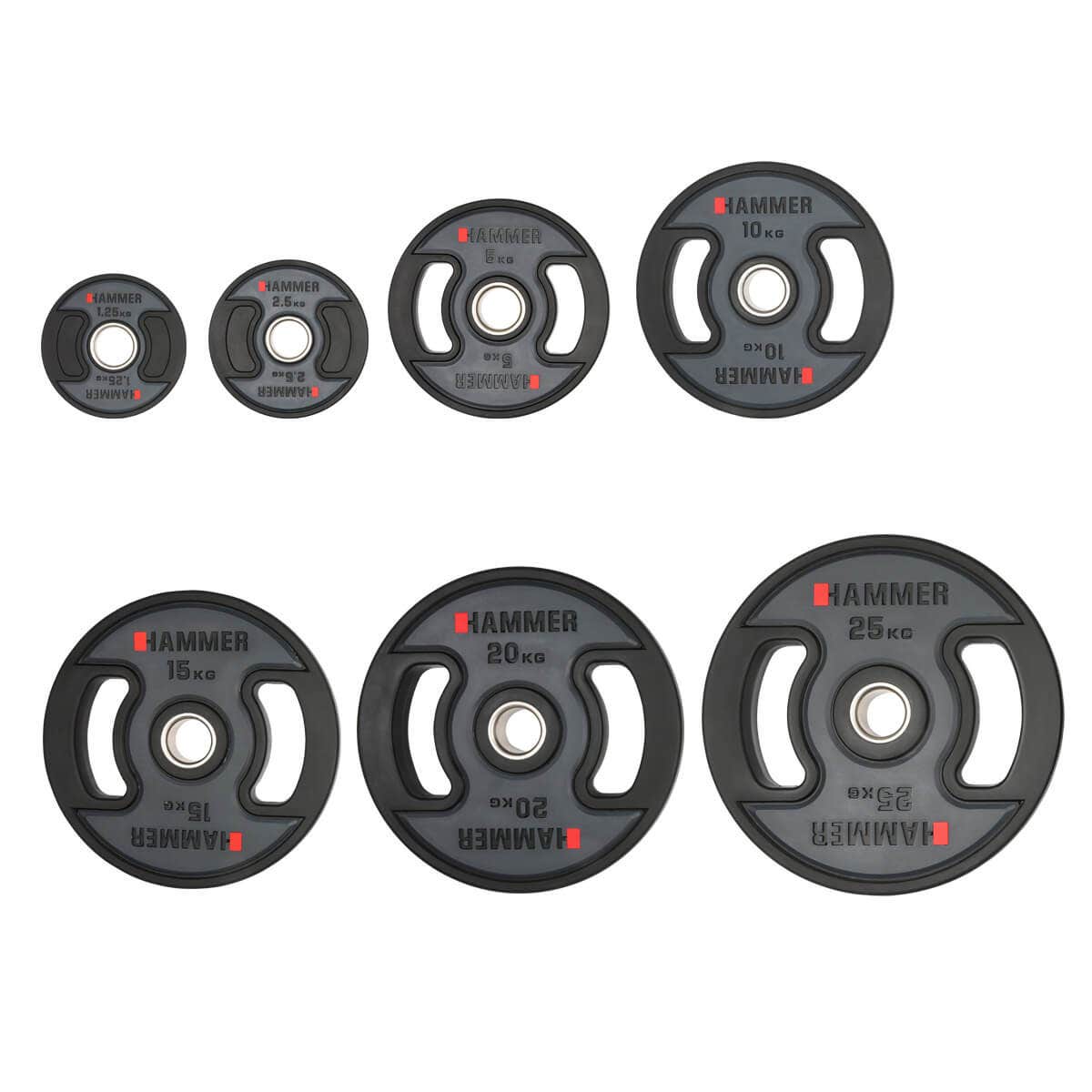 Hantelscheiben 50 mm 1,25 - 25 kg, PU